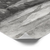 Silent Passage — 道 (The Path) Japanese Sumi-e Ink  ポスター (角)