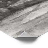 Silent Passage — 道 (The Path) Sumi-e Ink Painting  ポスター (角)