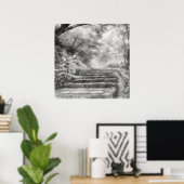 Silent Passage — 道 (The Path) Sumi-e Ink Painting  ポスター (ホームオフィス)