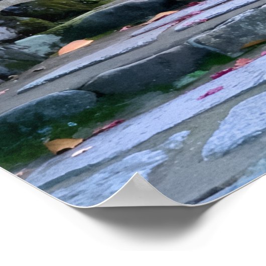 Silent Passage — 道 (The Path) Wabi-Sabi Photo ポスター (角)