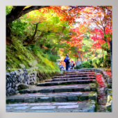 Silent Passage — 道 (The Path) Wabi-Sabi Photo ポスター (正面)