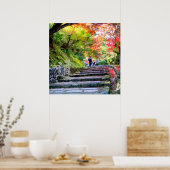 Silent Passage — 道 (The Path)  Wabi-Sabi Photo ポスター (キッチン)