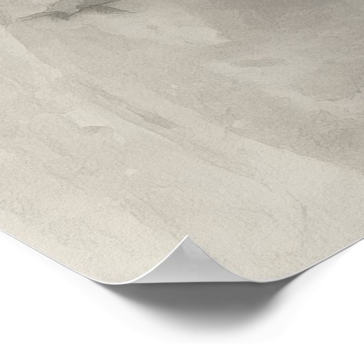 Silent Passage — Ink Painting Poster ポスター (角)