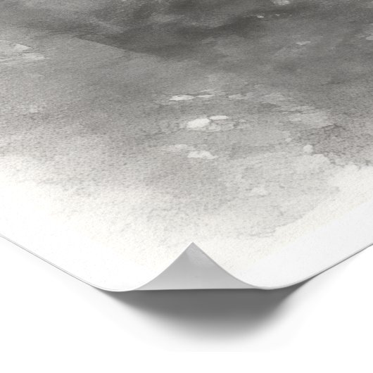 Silent Passage — Ink Painting Wabi-Sabi Reflection ポスター (角)