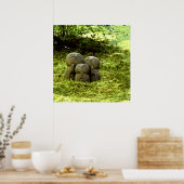 Silent Passage — Japanese Wabi-Sabi Harmony Photo  ポスター (キッチン)