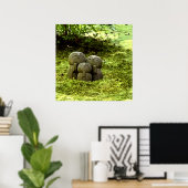 Silent Passage — Japanese Wabi-Sabi Harmony Photo  ポスター (ホームオフィス)