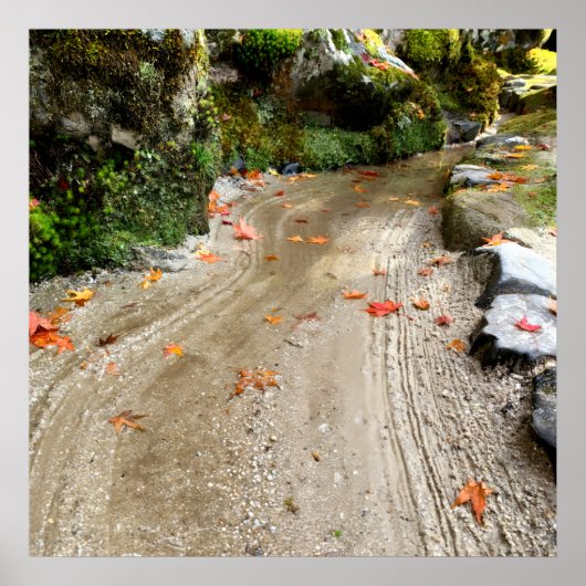 Silent Passage — Japanese Wabi-Sabi Photo Poster ポスター (正面)