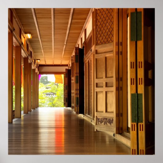 Silent Passage – Japanese Wabi-Sabi Photography ポスター (正面)