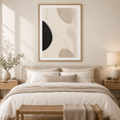 Silent Passage | Minimal Abstract Plaster Art Prin ポスター