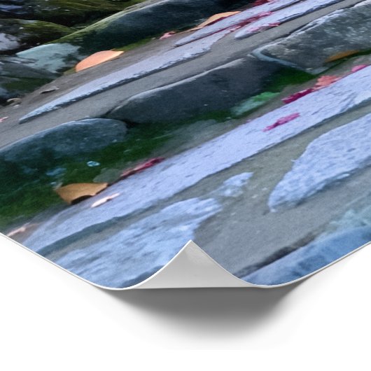 Silent Passage — (The Path) Wabi-Sabi Photo ポスター (角)