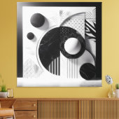 Silent Patterns of Marble & Light キャンバスプリント (インサイチュ (リビング))