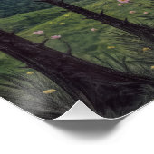 Silent Pines, Cosmic Dance – A Forest Landscape ポスター (コーナー)