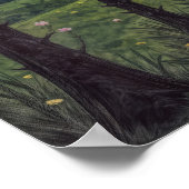 Silent Pines, Cosmic Dance – A Forest Landscape ポスター (角)