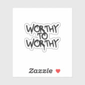 Silent Power Era – WORTHY TO WORTHY Sticker シール (シート)