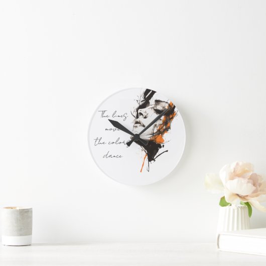 Silent Power – Modern Artistic Wall Clock ラウンド壁時計 (ホーム)