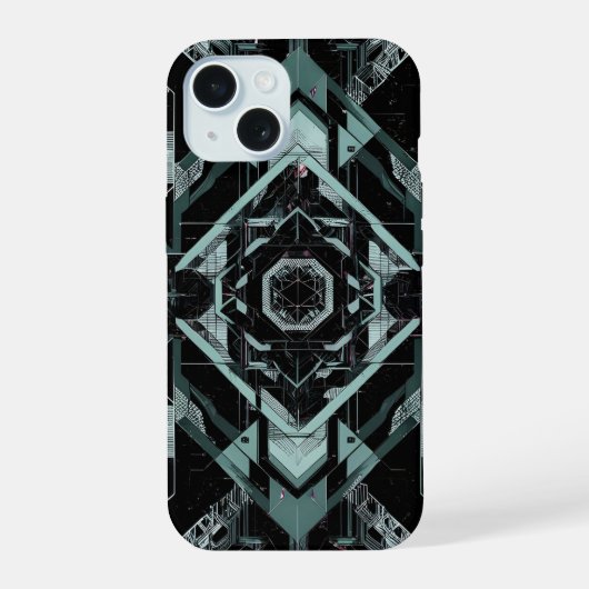 Silent Protocol: サイアンの大脳皮質 iPhone 15ケース (裏面)