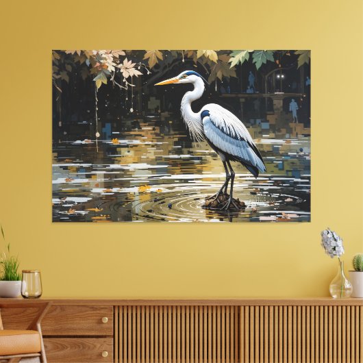 Silent Reflection キャンバスプリント (インサイチュ (リビング))