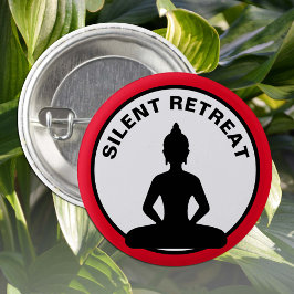 SILENT RETREAT / Vipassana meditation (Buddha) 缶バッジ