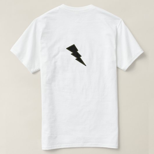 Silent Rise 不死鳥ロゴ モダン ホワイト Tシャツ (デザイン裏面)