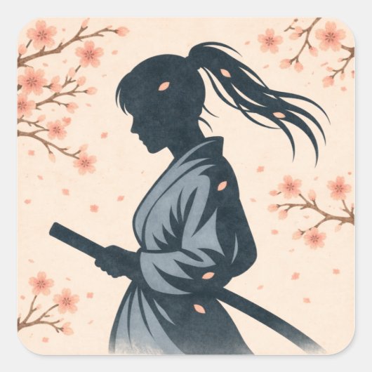 Silent Samurai – The Feminine Shadow スクエアシール (正面)