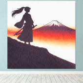 Silent Samurai – The Feminine Shadow: Horizon キャンバスプリント (インサイチュ (ウッドフロア))