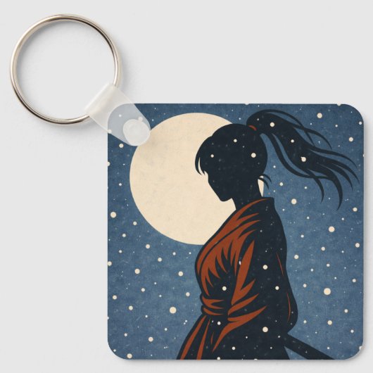 Silent Samurai – The Feminine Shadow: Snowfall キーホルダー (正面)