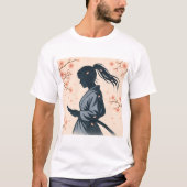 Silent Samurai – The Feminine Shadow Tシャツ (正面)