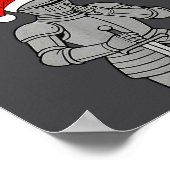 Silent Santa Knight Christmas Holiday Xmas Theme M ポスター (角)