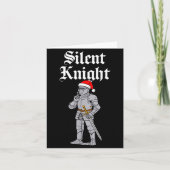 Silent Santa Knight Christmas Medieval Costume Men カード (正面)