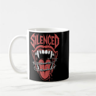 Silent Scream Mouth Illustration コーヒーマグカップ