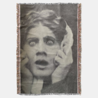 Silent Screen 1 Woven Throw Blanket スローブランケット