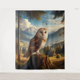 Silent Sentinel of the Woodland タペストリー