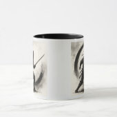 Silent Shadow – Ninja Ink Art Mug マグカップ (中央)