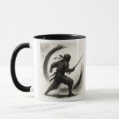 Silent Shadow – Ninja Ink Art Mug マグカップ (左)