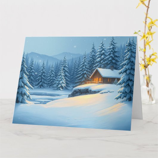 Silent Snow  カード (黄色い花)