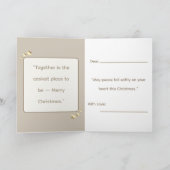 Silent Snow, Soft Glow;Minimalist ElegantChristmas カード (内部)