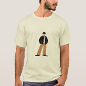 Silent Soul – Anime Boy Aesthetic Art Tシャツ (正面)