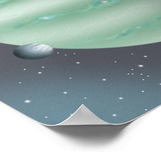 Silent spaceport overlooking an unknown planet. ポスター (角)