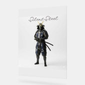 Silent steel poster アクリルサイン (傾斜)