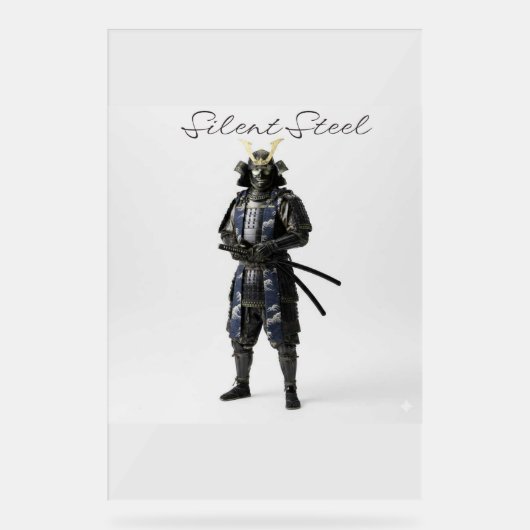 Silent steel samurai アクリルサイン (正面)
