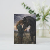 Silent Storm | Horse Art | Postcard ポストカード (スタンド正面)