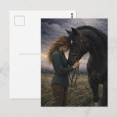 Silent Storm | Horse Art | Postcard ポストカード (正面/裏面)