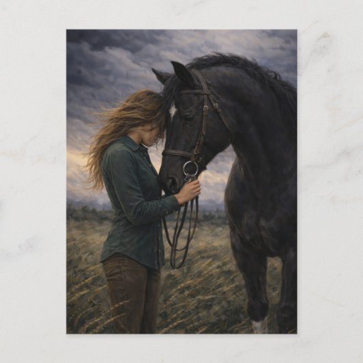 Silent Storm | Horse Art | Postcard ポストカード (正面)
