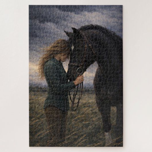 Silent Storm | Horse Art | Puzzle ジグソーパズル (縦)