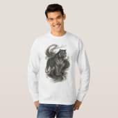 【Silent Tiger – Japanese Ink Style Long Sleeve T-】 Tシャツ (正面フル)