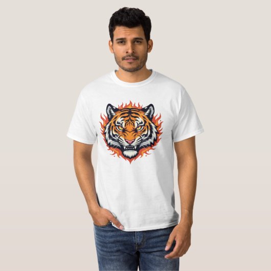 Silent Tiger – Precision and Power Tシャツ (正面フル)