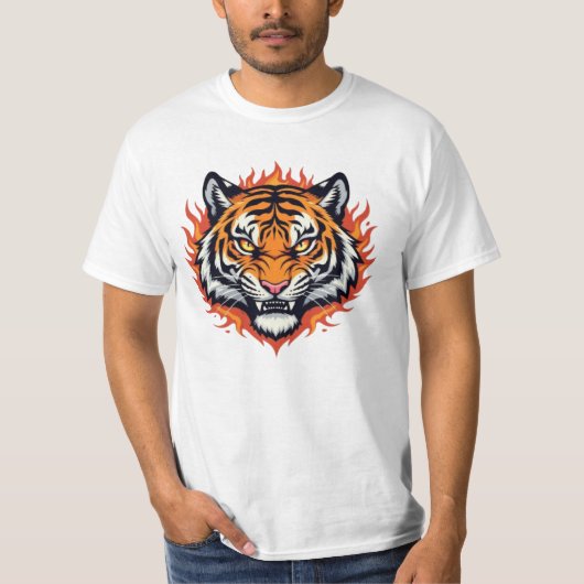 Silent Tiger – Precision and Power Tシャツ (正面)
