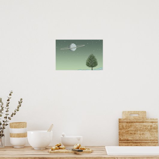 Silent tree standing on a distant star. ポスター (キッチン)