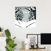 Silent Winter Path ポスター (ホームオフィス)