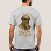 Silentium Potentia Est - 静かな強さの力 Tシャツ (裏面)
